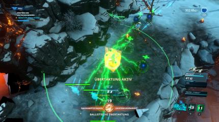 Catalyst kann nicht nur sich, sondern auch Mitspieler und NPCs (z.B. ihre Holo-Klone) heilen.