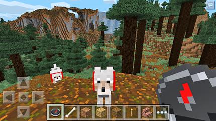Klotzen statt kleckern: 
In Minecraft Pocket Edition geht es genauso kreativ zu wie in den PC- und Konsolenversionen. Das Spiel ist auf allen Plattformen äußerst beliebt.