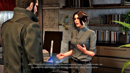 Miesmacher: 
Adam Jensen wirkt unnahbar und missmutig. Interpol schickt ihn deshalb zu einer Psychologin. Ob sie sich an Jensen die Zähne ausbeißt, entscheidet ihr. (PC)