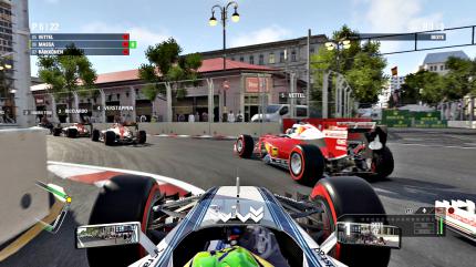 Alles auf Rot: 
Durch eine überlegte Reifenstrategie kann man sich gerade in längeren Rennen einen Vorteil verschaffen. (Xbox One)