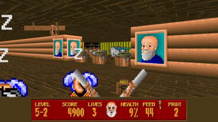 Nimm das, Ziege! Und lass es dir schmecken! Super 3D Noah's Ark kombiniert Christentum und harmlosen Shooter-Spaß.