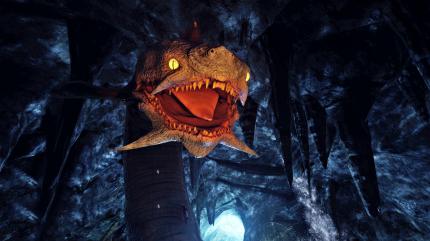 Gruselig: 
In The Curse of the Serpent's Eye flieht man vor einem riesigen Schlangenmonster. Durch die Verschmelzung von VR und Realität fühlt sich das beeindruckend furchteinflößend an. Hoher Puls garantiert!