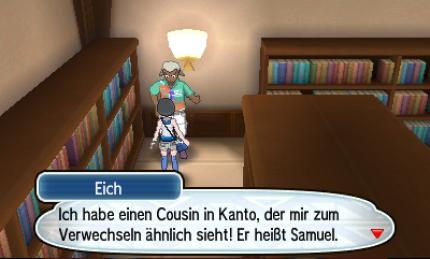 Alte Bekannte kehren zurück. Er ist zwar nur der Cousin unsres beliebten Prof. Eichs aber verrät uns, dass er dessen Sohn nach Alola eingeladen hat.