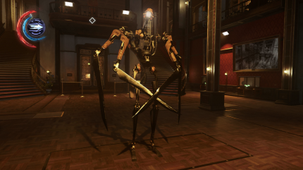 Mechanischer Soldat: 
Jindoshs Erfindungen haben vorne und hinten am Kopf Kameras. Ihnen in den Rücken zu fallen, ist also ein ziemlich unkluger Plan! (PS4)