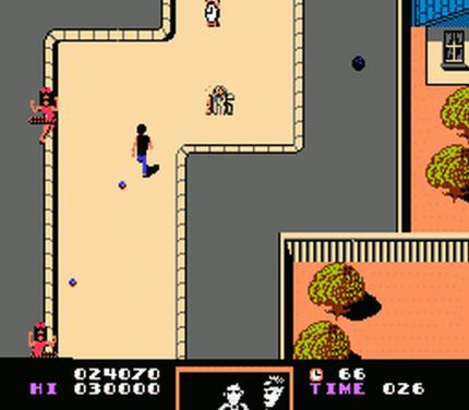 Nicht sehr spannend: Im NES-Oldie Back to the Future aus dem Jahr 1989 sammelt man als Marty McFly Wecker ein.