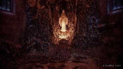 Asobos nutzt für A Plague Tale: Innocence eine eigene Engine, die besonders bei Licht- und Schatteneffekten sowie der detaillierten Darstellung etlicher glänzender Rattenkörper punktet.