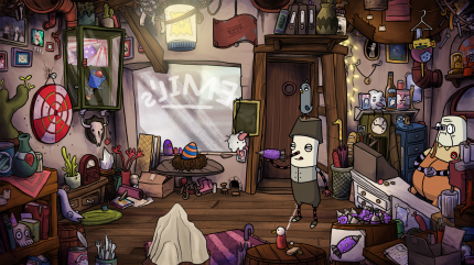 Detailliert gezeichnete Locations kennzeichnen die Spielwelt Asposien.