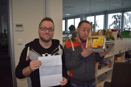 Seitdem ich die Packung bei Thomas und Andy abgegeben habe, habe ich sie nie wieder gesehen.