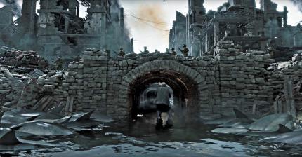 Reedus und die Öl-Katastrophe: 
Norman Reedus' noch namenlose Figur strandet in einer Welt, in der Delfine und andere Meeressäuger in Städte gespült werden. (PS4)