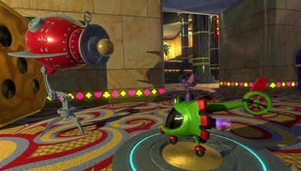 Kreative Verwandlungsformen wie dieser Yooka-kopter sorgen für zusätzlichen Spielspaß.