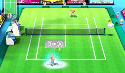 Schlagabtausch: Am ­rasantesten sind ohne Frage die ­Tennis-Matches. Hier heißt es: Alles geben, sonst wird das nichts! (3DS)