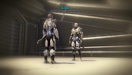 In Rückblenden erfahrt ihr mehr über den Hintergrund eures Alter Ego. Der Elex-Held war früher selbst Teil der Alb-Kriegsmaschinerie.