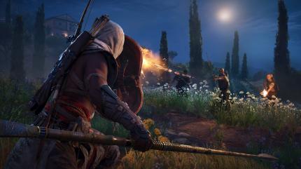 Assassin's Creed Origins hat einen fließenden Tag-Nacht-Wechsel. Das Kampfsystem entleiht sich die Aufschalt-Mechanik aus Dark Souls.