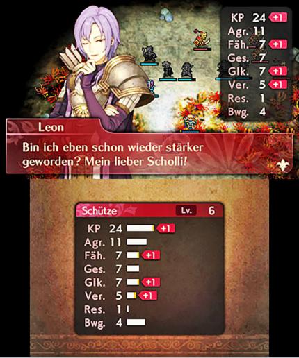 Level up: Dieser Stufenanstieg hat sich gelohnt: Leon steigert gleich vier Charakterwerte. Leider fällt nicht jeder Aufstieg so üppig aus wie dieser.