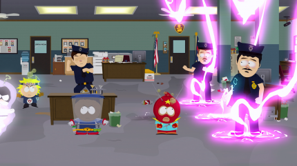 South Park: Die rektakuläre Zerreißprobe kommt mit derbem Humor und der klassischen South-Park-Ästhetik daher.