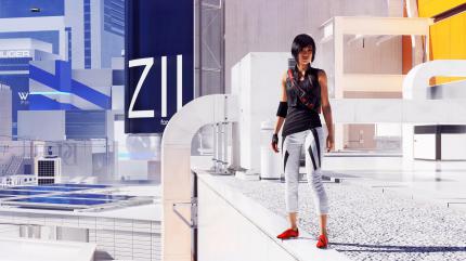Globale Beleuchtung mit gut sichtbarer Farbübertragung in Mirror's Edge Catalyst.