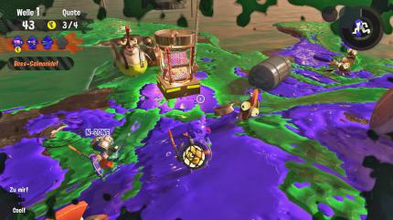 Im Salmon Run müsst ihr Lachseier sammeln und abliefern.