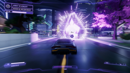 Vroom: In ein Sandbox-Spiel gehören natürlich Fortbewegungsmittel und diverse Rennen. Agents of Mayhem ist da keine Ausnahme.