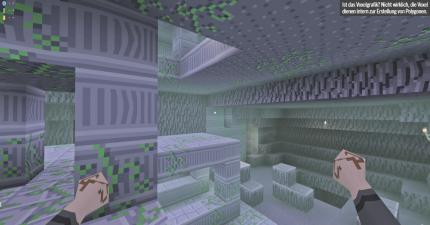 Ist das Voxelgrafik? Nicht wirklich, die Voxel dienen intern zur Erstellung von Polygonen.
