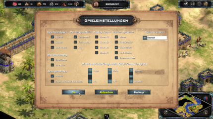 Die Spieleinstellungen haben einigen Zuwachs erhalten. Neu sind zum Beispiel die Zoomstufen und die Shader-Optionen.
