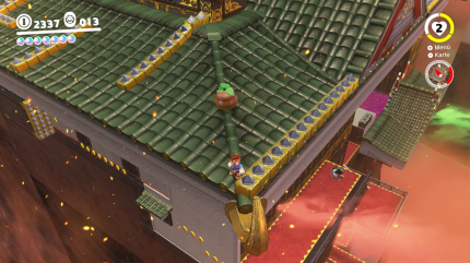 Bowsers Land - 9. Mond: Diese Kletterwand ist besonders gut versteckt, da sie von nahezu keiner Stelle direkt einsehbar ist.<br>
 