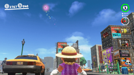Cityland - 54. Mond: Da dieser Vogel immer hoch über dem Boden fliegt, ist er nur schwer zu erwischen. Die federnden Autos sind euch deshalb eine große Hilfe.<br>
 