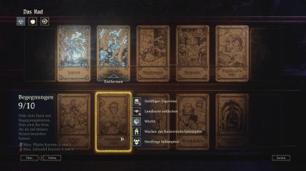 Vor jedem Level mischen wir mehrere unserer eigenen Ereigniskarten unter das Deck des Gebers.&nbsp;