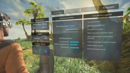 Das neue Analyse-Menü liefert Infos, die wir eigentlich nicht brauchen. Inventar und Questlog könnten dagegen ein Upgrade vertragen!
