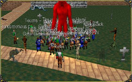 Der id-Software-Shooter Doom diente als Vorbild: Meridian 59 (1996) ist das erste MMORPG mit einer 3D-Welt.