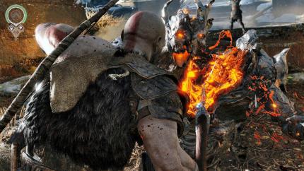 Die God of War-Reihe steht seit jeher für brutale Finishing-Moves. Auch im neuen Teil werden Monster von Kratos zerrissen, Blut fließt aber nur spärlich.