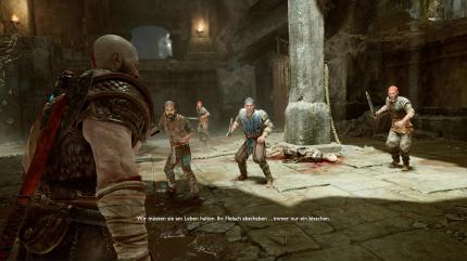 Auch Menschen wollen Kratos und seinem Sohns ans Leder!