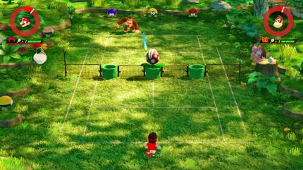 Neben Standardplätzen erwarten uns auch solche mit lustigen Mario-Elementen. Hier etwa fressen uns Piranha-Pflanzen die Bälle weg und spucken sie durch die Gegend!