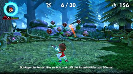 Im Story-Modus gilt es nicht nur, normale Spiele zu gewinnen, sondern auch Bosse zu bezwingen und besondere Herausforderungen wie dieses Zielschießen zu absolvieren.