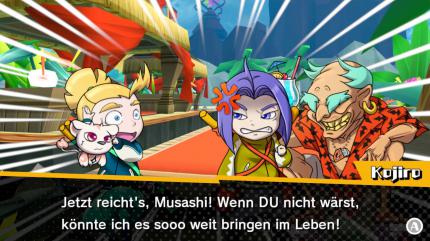 Die Begegnungen mit Musashis Widersachern sind witzig gemacht und setzen auf eine Over-the-top-Inszenierung und gelegentlichen Slapstick-Humor.