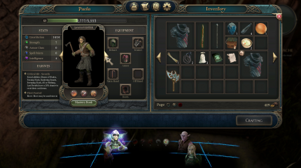 Ganz klassisch seht ihr im Charaktermenü und Inventar alle Stats und angelegten Items sowie alle gesammelten Gegenstände.