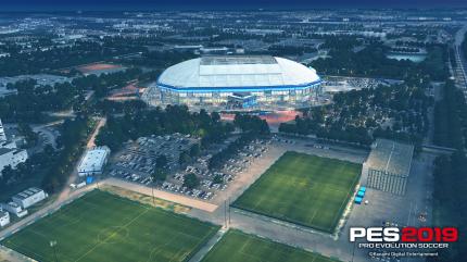 Die Spielstätten wie etwa Schalkes VELTINS-Arena sehen auch aus der Außenperspektive täuschend echt aus.