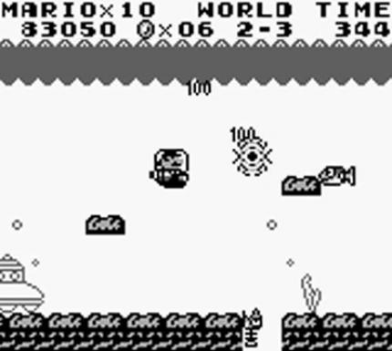 Abwechslungsreiche Mitte: Im sechsten der insgesamt zwölf Levels steigt Mario in ein U-Boot und bekämpft aggressive Fische, Kraken und Seepferdchen.