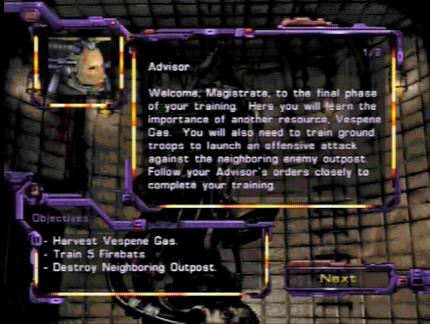 Im Missionsbriefing erwartet euch im Konsolenport nur englischer Text. Die Sprachausgabe ist leider aus der Nintendo-64-Version gestrichen worden.