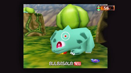 Bisasam gehört zu den insgesamt 63 Pokémon, die ihr in Pokémon Snap entdecken und fotografieren könnt. Der Rest der ersten Generation fehlt im Spiel leider.