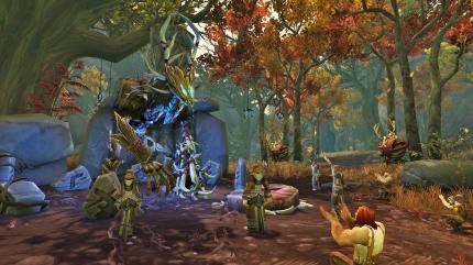 Ein von Hexen erschaffener Weidenmann - ein Konstrukt aus Fleisch, Knochen und Weide im Gebiet Drustvar in WoW: Battle for Azeroth.