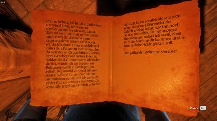 Kingdom Come: Deliverance - Der Liebebrief von Herrn Capon für seine Angebetete zeugt nicht unbedingt von großen Künsten.&nbsp;