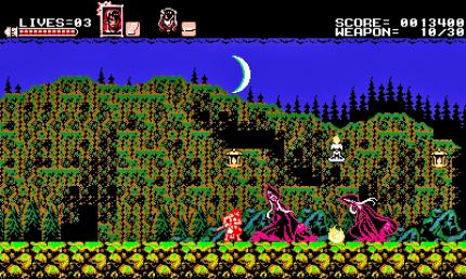 Während wir noch ein Weilchen auf das Castlevania-inspirierte Bloodstained: Ritual of the Night warten müssen, spielen wir bereits den gelungenen Ableger Curse of the Moon mit seiner liebevollen NES-Grafik.&nbsp;