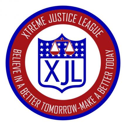 Das Logo der gemeinnützigen Real-Life-Superheroes-Organisation 'Xtreme Justice League'