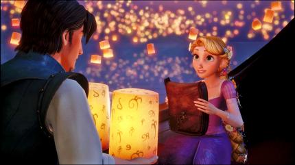 Schade: Emotionale Szenen wie diese hier aus Rapunzel, die Kennern des Films natürlich sehr bekannt vorkommt, leiden unter den großteils fehlenden Musikrechten.