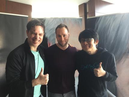 Standen Redakteur Andreas Rede und Antwort: Producer Matt Walker&nbsp; (links) und Director Hideaki Itsuno (rechts).<br>
<br>
 