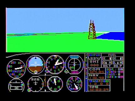 Microsoft Flight Simulator 1.0 (1982) diente ursprünglich als Benchmark-Programm. Dann jedoch verliebten sich Hobby-Piloten in die Simulation. Der Rest ist Geschichte.