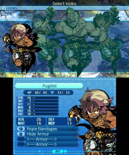 Etrian Odyssey Nexus Schadensklassen: Pugilist
