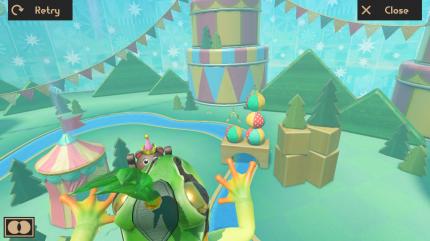 Das Windpedal-Minispiel gehört mit zu den simpelsten im Paket. Einfach auf das Pedal treten und springen - mehr wird hier nicht geboten.