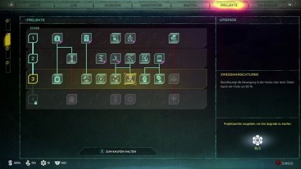 Für nahezu alles im Spiel gibt es ein Upgrade-System.
