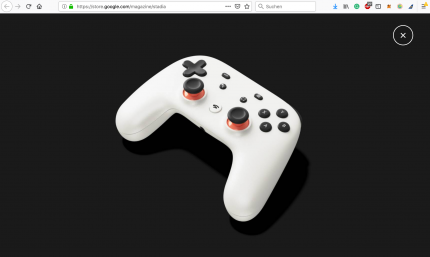 Erinnert ihr euch noch an den Konami-Code? Gibt man ihn auf der Google-Stadia-Webseite ein, erscheint ein 3D-Modell des Controllers. Code vergessen? Dann versucht es mal mit: oben, oben, unten, unten, links, rechts, links, rechts, b, a.